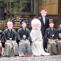 信濃の国一之宮諏訪大社での神前挙式へチョット顔出し
